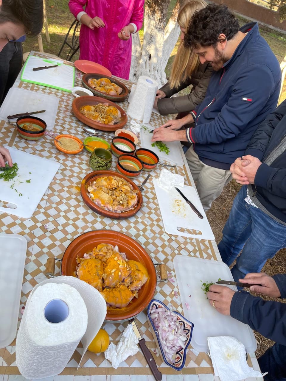Authentic Marrakech Food Tour - Couple enjoying Moroccan street food